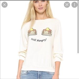 Wildfox still hungry pancake sweatshirt sweater